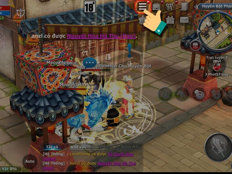 Cách nhận code Hiệp Khách Mobile bước 1