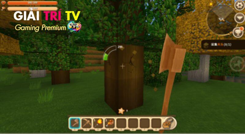 Chế độ trồng cây và nhiệm vụ Mini World Block Art