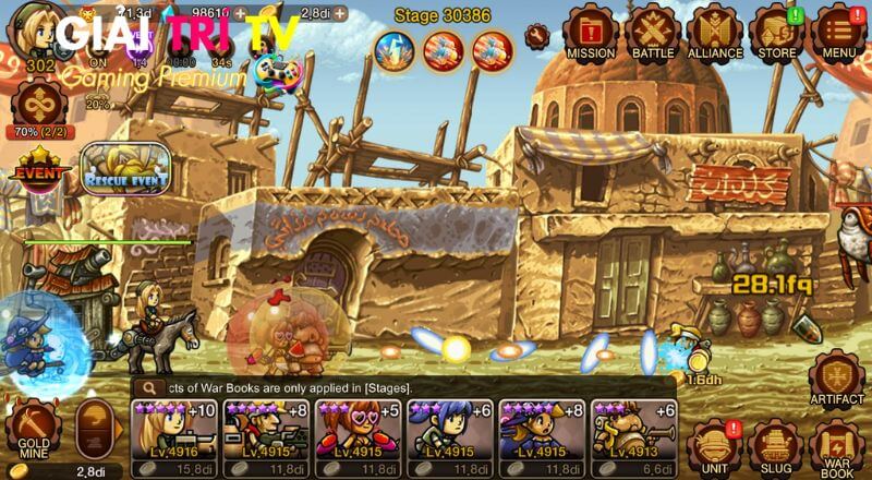 Gameplay Metal Slug Defense