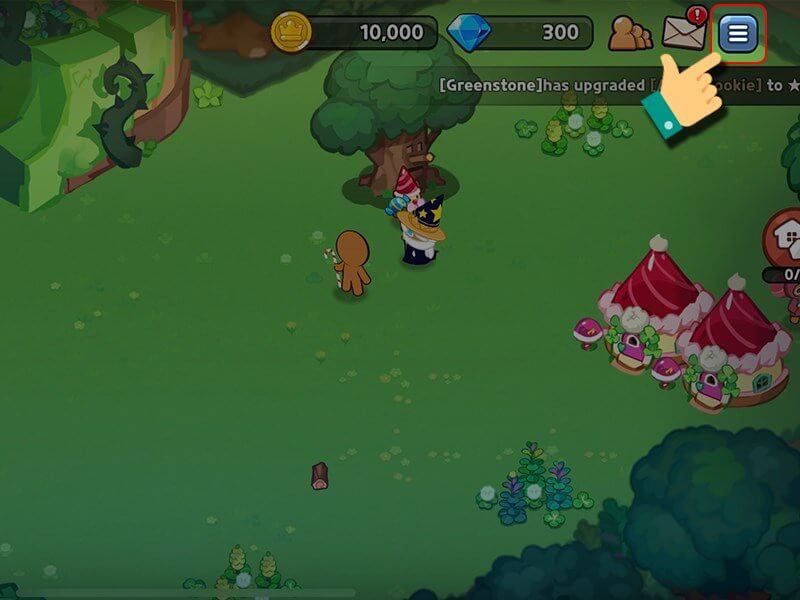 Nhận code cookie run kingdom mới nhất bước 1